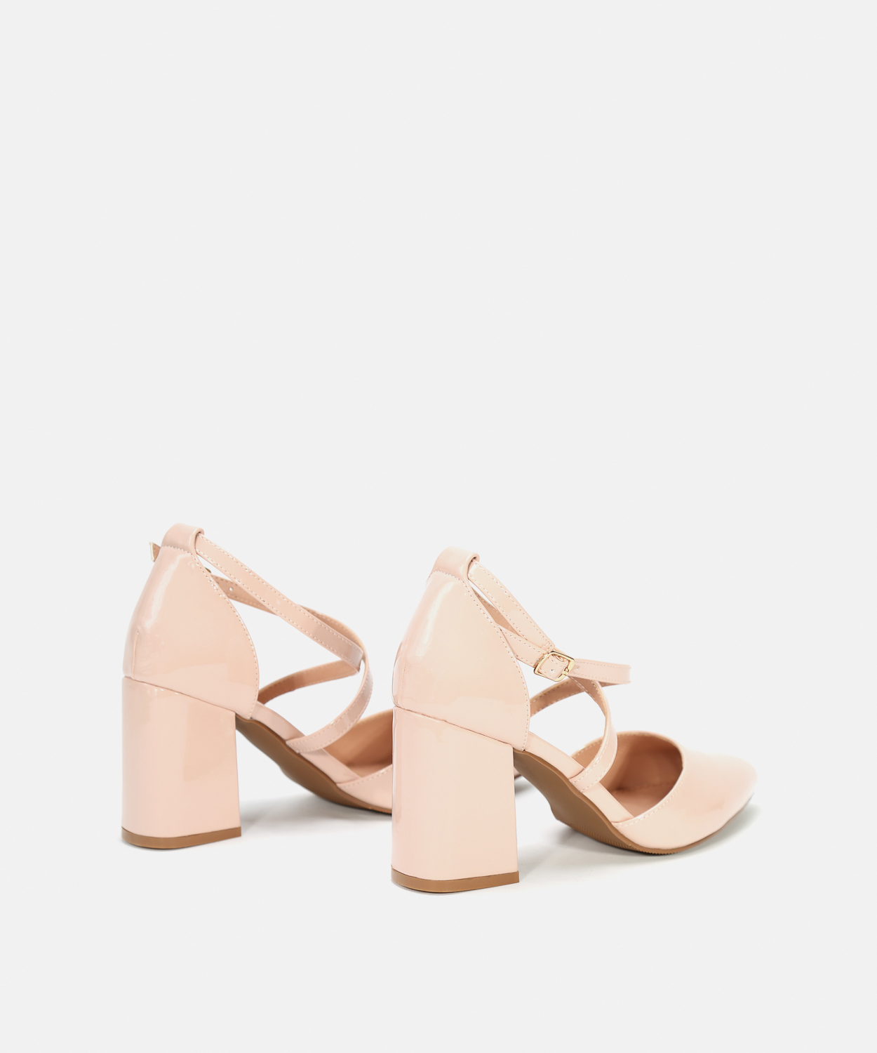 Zapatos tac&oacute;n tiras cruzadas image number null